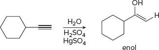 Enol intermediate formation