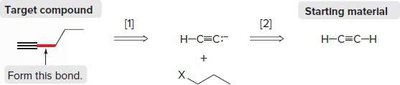 Retrosynthetic analysis: forming a terminal alkyne
