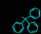 Structure of the trityl (triphenylmethyl) protecting group