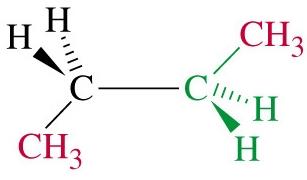 Anti conformation of butane