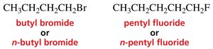 n-butyl and n-pentyl examples