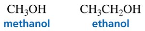 Systematic names of alcohols