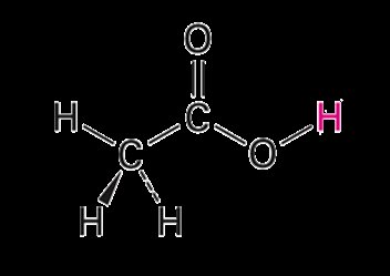 Acetic acid and chloroacetic acid structures