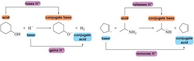 Conjugate acid-base pairs