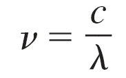 Frequency-wavelength equation