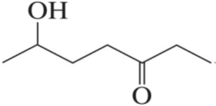 Alcohol and ketone structure