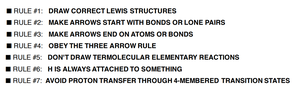 Summary of rules for drawing curved arrows