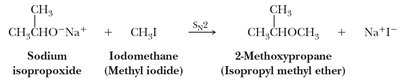 Williamson ether synthesis: sodium isopropoxide and iodomethane