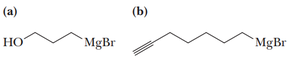 Incompatibility of Grignard reagent formation with alcohol functional group