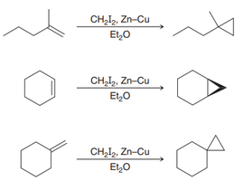 Cyclopropanation of alkenes using the Simmons–Smith reaction