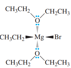 Solvated structure of a Grignard reagent in ether