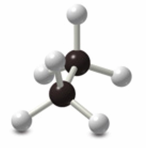Transition between eclipsed and staggered conformations