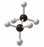 Transition between eclipsed and staggered conformations