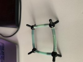 Cyclobutane molecular model