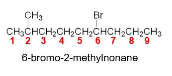 6-bromo-2-methylnonane nomenclature