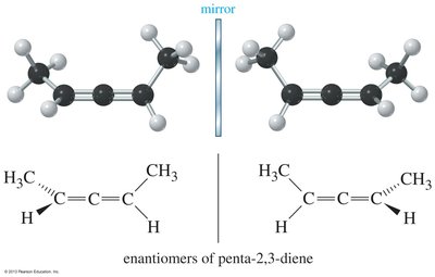 Enantiomers of penta-2,3-diene