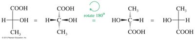 180° rotation of Fischer projection