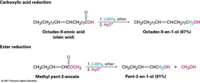 Examples of carboxylic acid and ester reduction