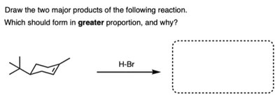 Bicyclic alkene HBr addition products