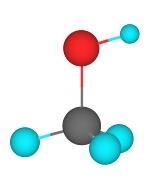 Modelo molecular de metanol