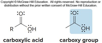 Carboxylic acid and carboxy group structure