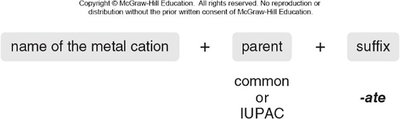 Naming scheme for metal salts of carboxylate anions
