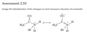 Resonance structures of acetamide