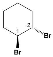 Trans-1,2-dibromocyclohexane structure