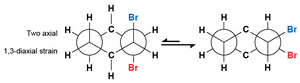 Cis-1,2-dibromocyclohexane structure