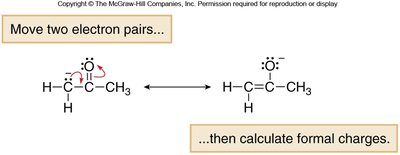 Curved arrow notation for resonance