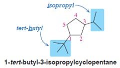 1-tert-butyl-3-isopropylcyclopentane structure