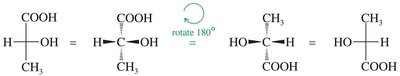 180 degree rotation of Fischer projection