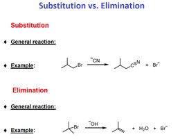 Substitution vs elimination