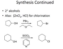 Synthesis from alcohols (2°)