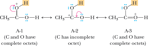 Resonance structures for protonation sites