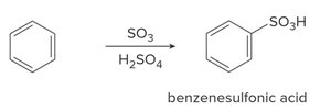 Sulfonation of benzene