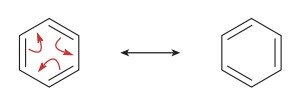 Resonance in benzene ring