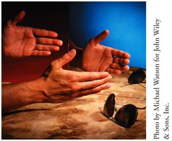 Two hands as mirror images, illustrating chirality