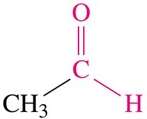 Structure of acetaldehyde