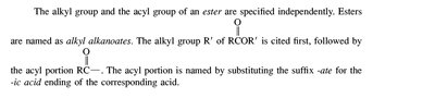 Examples of esters