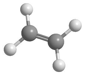 Ethene molecule, sp2 hybridization