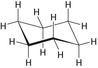 Chair conformation of cyclohexane