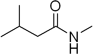Amide structure with methyl and isopropyl groups
