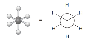 Adding atoms to Newman projection