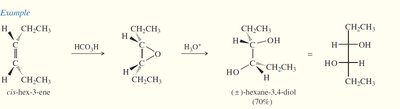 Example of diol synthesis