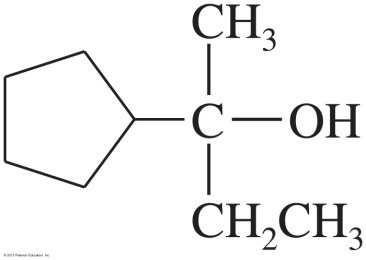 Structure of a tertiary alcohol
