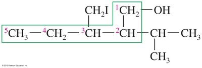 Numbering the chain for IUPAC naming