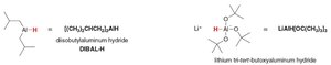 Structures of DIBAL-H and lithium tri-tert-butoxyaluminum hydride