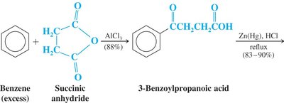 Synthesis of 3-benzoylpropanoic acid