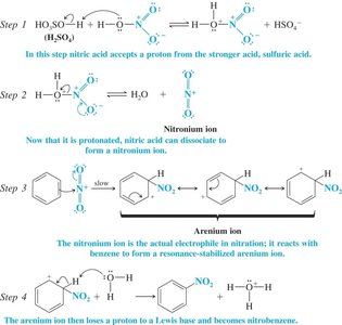 Mechanism of nitration